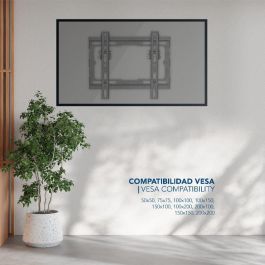 DAEWOO Soporte Fijo de TV para Pantallas 23 a 43 Pulgadas con Inclinacion de 8 Grados, Capacidad 45 kg