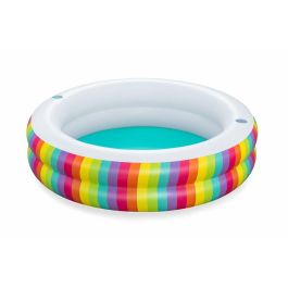 Bestway Piscina Infantil 2 Aros Arcoiris 206x206x51 cm +6 Años Jardin 54443