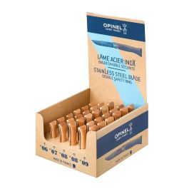 Caja con 30 navajas acero inoxidable, 6 unid. nº6 + 6 unid. nº7 + 12 unid. nº8 + 6 unid. nº9. opinel Precio: 299.49999981. SKU: B1J85V92S4