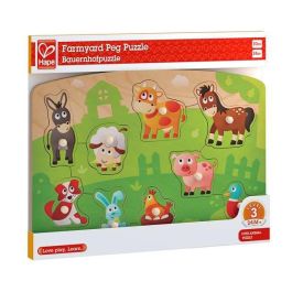 Hape Puzle de Madera La Granja, 10 Piezas, Medidas 29.40x20.80x1.80 cm, Ideal para Niños y Niñas +2 Años Precio: 7.99568. SKU: B187B6A7G5