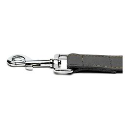 Gloria Correa Oasis para Perro de Cuero Reforzado y Robusto con Mosquetón Seguro para Paseos Largos 100 cm x 15 mm Negro