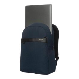 Targus Mochila GeoLite EcoSmart Essential para portátil de 15.6'' (39.62cm), Azul, Unisex, Compartimento para portátil, Resistente al agua