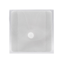 Q-connect Sobre para CD/DVD Polipropileno Transparente con Cierre Velcro Bolsa 5 Unidades