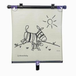 Dreambaby DRE9312742402389 Estor Enrollable para Ventana de Coche Doble Cara Estampado Cebra y Tigre Ajustable 2 Unidades