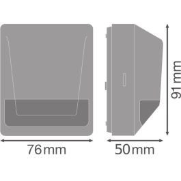 Ledvance LVE-4058075244771 Sensor de Luz y Movimiento para Pared 180° IP55 Exterior con 3 Modos y optimizado para LED