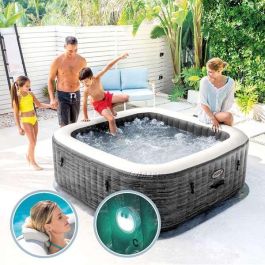 Jacuzzi purespa burbujas greystone deluxe para 4 personas 795 litros 211x211x71 cm Jacuzzi purespa burbujas greystone deluxe para 4 personas 795 litros 211x211x71 cm