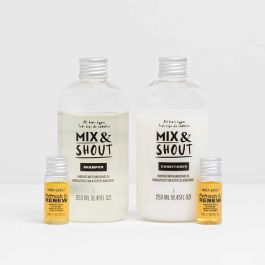 Mix & Shout RUTINA REPARADOR LOTE 4 pz - Set Peluquería Champú y Acondicionador para Todo Tipo de Cabello, Cabello Dañado, Color y Mechas