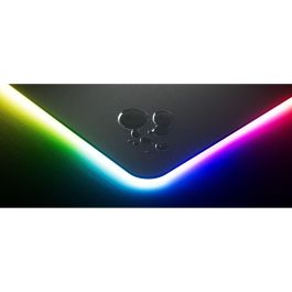 HYTE CNVS Alfombrilla de ratón para juegos XXL, Negro, para Gaming, con USB y Retroiluminación LED