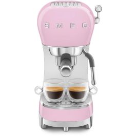 Smeg ECF02PKEU Máquina de Café Estilo Años 50 Color Rosa