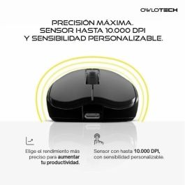 Ratón Owlotech Negro 10000 dpi