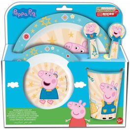 Stor Peppa Core Set Plato, Cuenco, Vaso, Cuchara y Tenedor para Bebés desde 6 Meses, Apto Microondas Precio: 9.5900002. SKU: B19A7V95NC