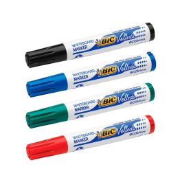 Rotulador Bic Velleda Para Pizarra Negro Punta Redonda 1,3 mm 12 unidades