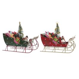Vehiculo Decoracion Navidad Tradicional DKD Home Decor Rojo Verde 13 x 26 x 28 cm (2 Unidades) Precio: 49.50000011. SKU: B123KH4BW8