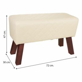 Taburete Alexandra House Living PVC Madera MDF 30 x 47 x 72 cm