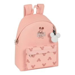 Mochila Escolar Mickey Mouse Clubhouse Cotton Rosa 33 x 42 x 15 cm