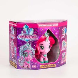 Bandai Unicornio Crystalverse Classic para Cristalizar, Incluye 1500 Cristales, Pegamento, Aplicador y Manual, Surtidos Edad 6+