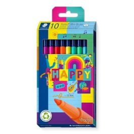 Staedtler Rotulador Triplus Color 323, Punta Fibra 1.0 mm, Estuche 10 Colores Surtidos, Tinta Base Agua, Lavable Precio: 7.49999987. SKU: B1J2GFH6LX