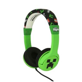OTL TECHNOLOGIES Auriculares Inalámbricos Bluetooth Infantiles Minecraft con Cancelación de Ruido Activa