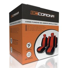Sevilla Juego Fundas Sevilla Rojo Cs12 FUK10411 para Asientos de Coche Universales