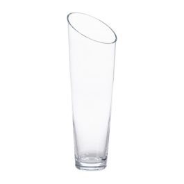 Jarrón Decoración Transparente Cristal 12,50 X 12,50 X 40 cm Precio: 18.49999976. SKU: B19T62NZ46