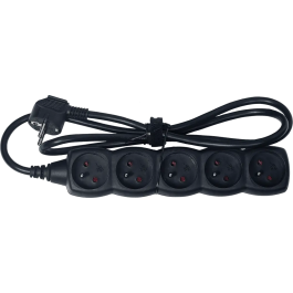 ALGAMLIGHT Regleta 5 Vías Negro 1.20m IP20 Uso Interior Precio: 7.88999981. SKU: B12LM89LKL