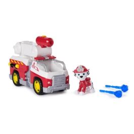 Spinmaster SPI6072660 - Patrulla Canina - Figura de Marcus con Vehículo de Bomberos + 2 Proyectiles - Juguete de Rescate para Niños a partir de 3 años
