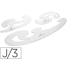 Plantillas Juego 3 Curvas Burmester Con Bolsa Dfh (Set de 10) Precio: 3.50000002. SKU: B1FP722D68