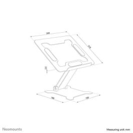 Neomounts DS20-740BL1 Soporte Portátil Universal 11-15" Altura Ajustable 1.7-16.8cm Plegable Compacto 5kg Aluminio Negro