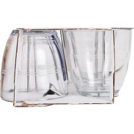 Duralex Set 4 Vasos Transparentes 220 cc Colección Gigogne