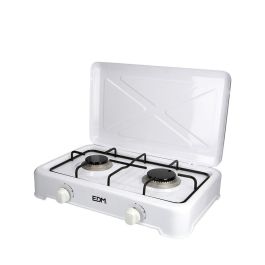 Edm Cocina de gas 2 fuegos esmaltada para gas butano en exteriores blanca 48x33x8cm Precio: 34.89000031. SKU: S7914887