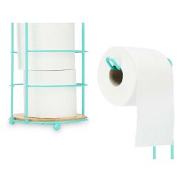 Portarrollos Metal Bambú Menta 16.5x63.5x16.5 cm - Berilo (4 Unidades) Portarrollos Metal Bambú Menta 16.5x63.5x16.5 cm - Berilo (4 Unidades)