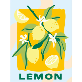 Ravensburger Pintura por números Créart: Limón AAAUC93444 - Juego de Arte para Adultos