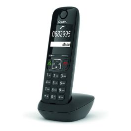Gigaset AS690 HX Teléfono Inalámbrico DECT Analógico Negro con Manos Libres e Identificador de Llamadas