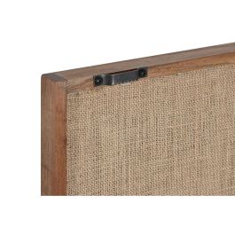 DKD Home Decor Cuadro Urban Abstracto Beige Gris 75x60 cm Algodón Acacia (2 Unidades)