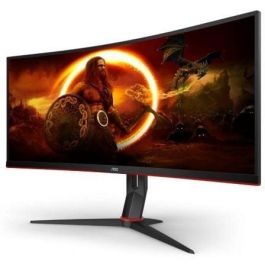 Monitor Gaming Ultrapanorámico Curvo AOC CU34G2X/BK 34"/ WQHD/ 1ms/ 144Hz/ VA/ Negro y Rojo Monitor Gaming Ultrapanorámico Curvo AOC CU34G2X/BK 34"/ WQHD/ 1ms/ 144Hz/ VA/ Negro y Rojo