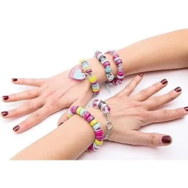 Clementoni Crazy Chic - Pulseras Multicolores - Creación de Joyas para Niñas a partir de 7 años