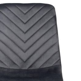 Silla Gris Terciopelo Contract 45 X 51 X 88,50 cm
