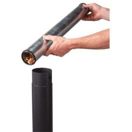 PROBBAX - AT-0292-DGRY - Cenicero de suelo para exterior. Tubular 3 L - 30 cm Ø x 108 cm de alto - Gris oscuro