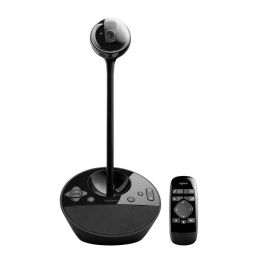 Logitech BCC950 ConferenceCam Cámara Web HD 1080p con Micrófono Cancelación Ruido y Altavoz para Videoconferencias de 1-4 Personas Certificada Skype