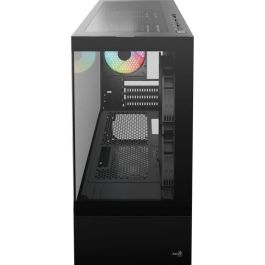 Aerocool AER4711099477333 Caja PC Minitorre M-ATX Cristal Templado F-RGB Negro