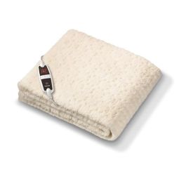 Beurer UB-53 Calientacamas Eléctrico Individual, Tejido Transpirable, 4 Niveles de Temperatura, Pulsador LED