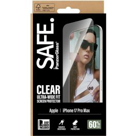 PanzerGlass SAFE Schutzglas iPhone 17 Pro Max/UWF Protector de Pantalla para iPhone 17 Pro Max Ultra-Wide Fit con EasyAligner