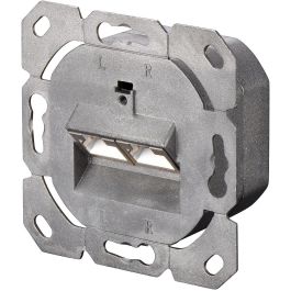 Digitus Toma de Datos Cat6a 2xRJ45 Apantallada Montaje Superficie Blanco