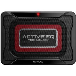 Kenwood KSC-PSW7EQ Subwoofer activo con caja acústica de 160W, Rango de frecuencias 40-200Hz, Carcasa de aluminio