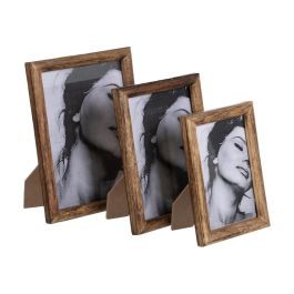 Portafotos Natural Madera de Mango 12 X 2,50 X 17 cm