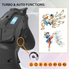 Subsonic Mando Inalámbrico SUB1727209495102 para PS4 con LED y Vibración, Conector para Auriculares, Negro