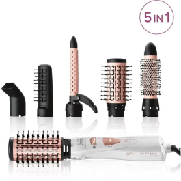 Bellissima My Pro GH18 1100 Cepillo Soplador Profesional con Puntas de Cerámica Sistema Dry & Style 5 en 1