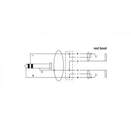 Cordial Cable Y Jack Estéreo Macho a 2 Jacks Mono Hembra 30 Cm