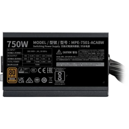 Cooler Master Fuente de Alimentación MWE 750W V3 ATX 3.1 750W