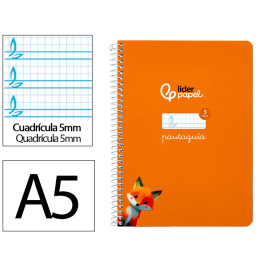 Liderpapel Cuaderno Pautaguía A5 Tapa Dura 80 Hojas 90gr Cuadro Pautado 5mm Naranja Precio: 9.9499994. SKU: B16GTGVS9P